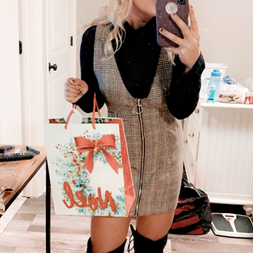 plaid dress